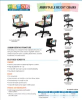 Arrow Adjustable Height Sewing Chairs