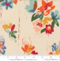 Brush Stroke Floral - Boho Haven - Eggshell