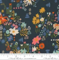 Busy Boho Florals - Boho Haven - Deep Sea