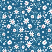 Firework Fields - Coastal Blue - Riley Blake