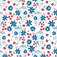 Firework Fields - White - Riley Blake