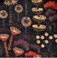 18"X15" Cork Fabric - Abstract Forest Print