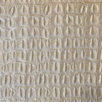 17"x36" Faux Crocodile Vinyl - Metallic Gold