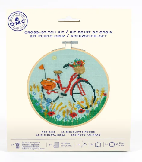 Red Bike Cross Stitch Kit