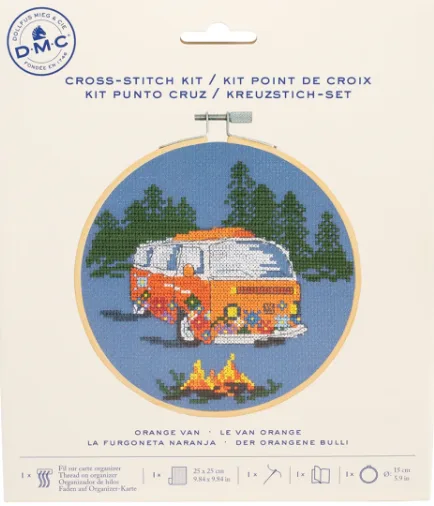 Orange Van Cross Stitch Kit