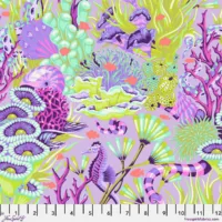 Reef What You Sew - Ultraviolet - Floral Reef - Tula Pink