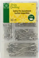 Curved Safety Pin Assortment - 90CT