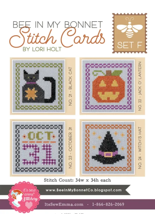 BEE IN MY BONNET STITCH CARD F