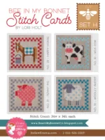 BEE IN MY BONNET STITCH CARD H