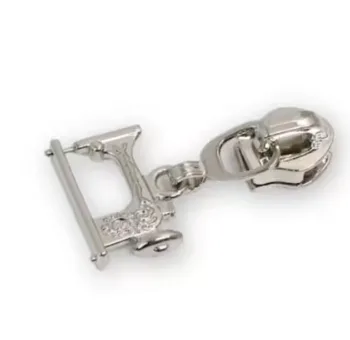 Sewing Machine Zipper Pulls - Nickel