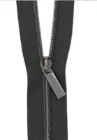 Sallie Tomato - Zippers by the Yard - Black/Gunmetal