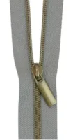 Zippers by the Yard - Grey/Antique - Sallie Tomato