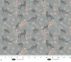 Forest Animals with Flowers - Slate - Forest Memoirs