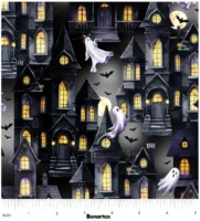 Benartex Ghost Town Gray