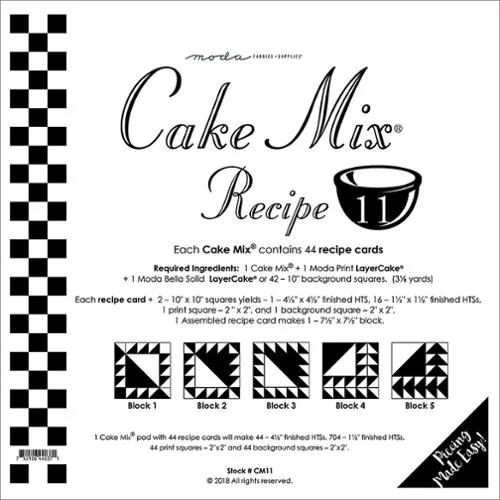 Cake Mix Recipe 11 44ct CM11 Moda #1