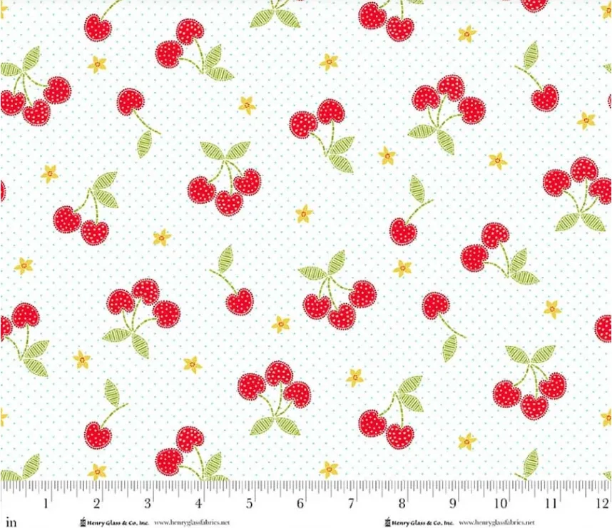 Tossed Cherries - White/Red - Jubilee
