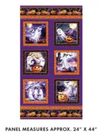 Benartex Ghostly Panel Purple