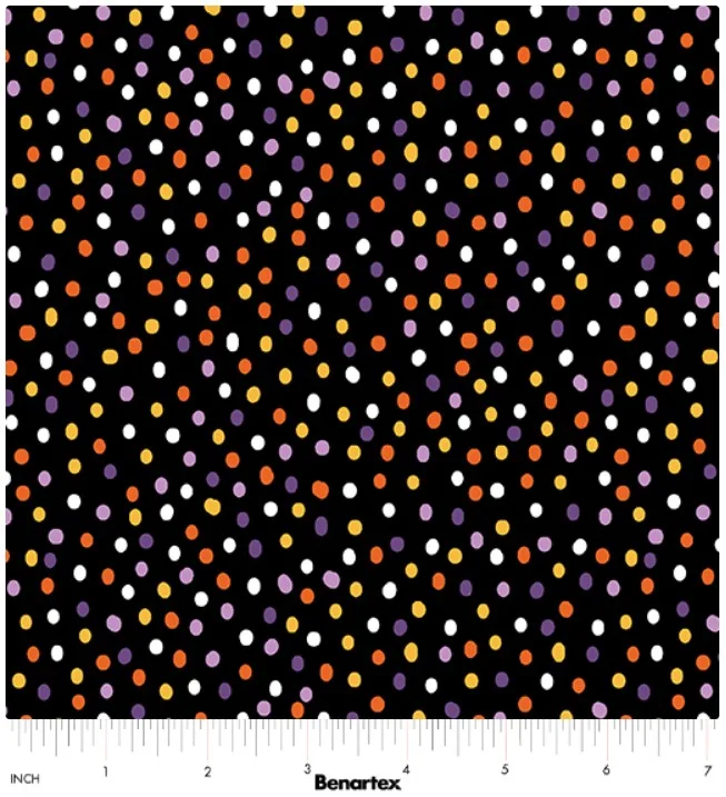 Benartex Dot-Mania Black