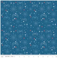 Fireworks Coastal Blue - Firework Fields - Riley Blake
