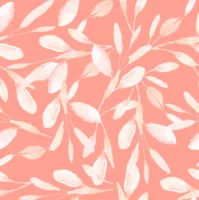 Savannah Vine - Coral - Flannel
