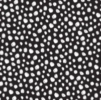 Jungle Spots - Black - Flannel