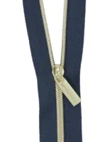 Zippers by the Yard - Navy/Gold - Sallie Tomato