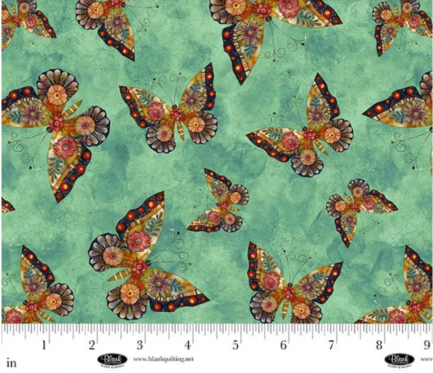Butterflies - Teal - Enchanted Canopy