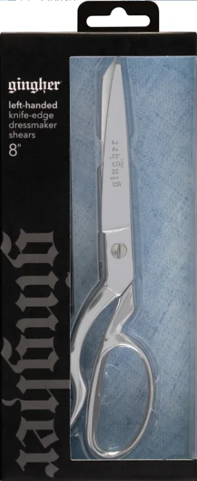 Gingher Left-Handed 8in Knife Edge Dressmaker Shears