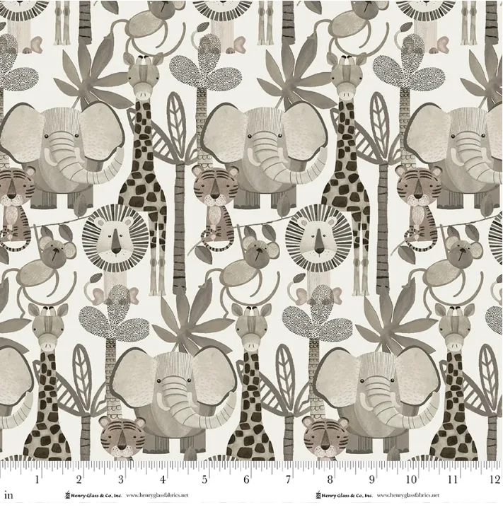 Directional Animals - Beige - Jungle Romp Copy