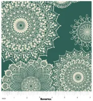 Dancing Doilies - Dark Teal - Winter Haven - Benartex