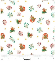 Benartex Frosty Friends White