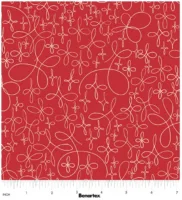 Doodle Star - Coral - Winter Haven - Benartex
