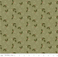 Christmas Greetings - Holly - Spruce - Riley Blake
