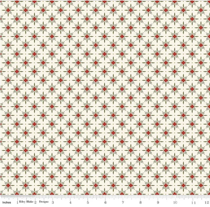 Christmas Greetings - Twinkle - Cream - Riley Blake