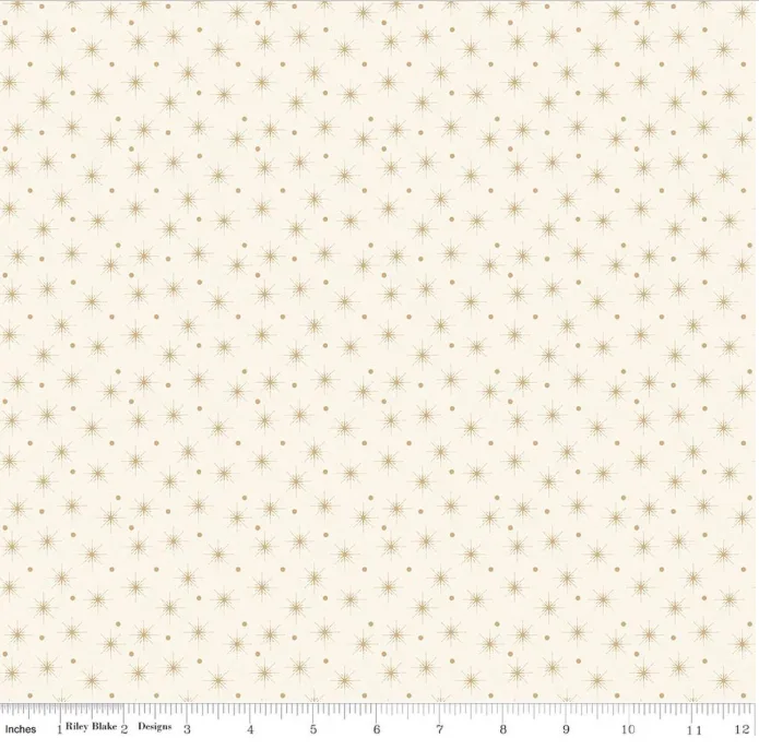 Christmas Greetings - Christmas Lights - Cream - Riley Blake