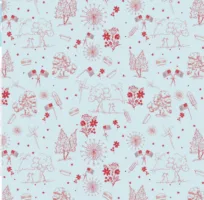 Independence Toile Light Blue - Firework Fields - Riley Blake