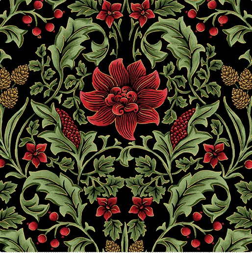 All About Seasons (Winter) - Season Tapestry - Black/Multi - Benartex