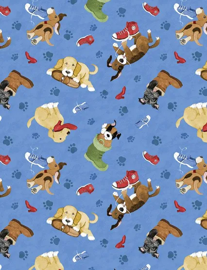 WP Paws at Play Shoe Toss Dark Blue
