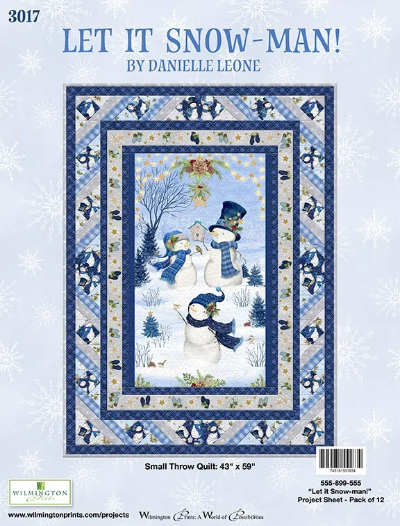 Let it Snow-Man! Quilt Kit