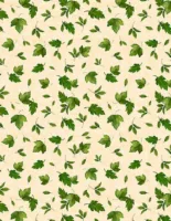 Leaves Toss Cream - Sunshine Whispers - Wilmington Prints