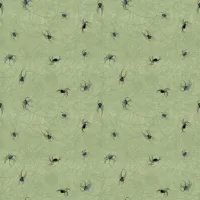 Spiders - Sage - Dark Academia - White Owl Textiles