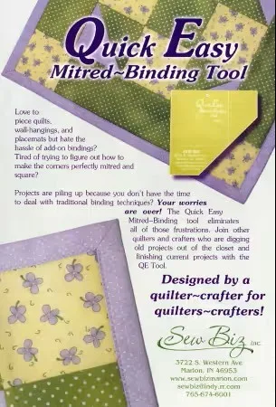 Quick Easy Mitered-Binding Tool