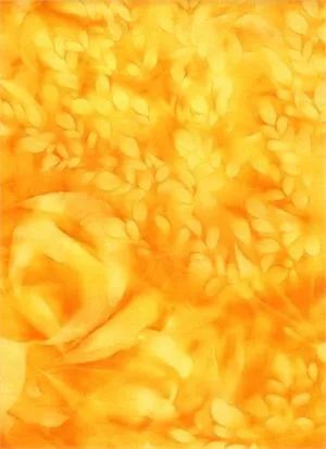 Bali Sun - Tropical Leaves - Yellow - Batik