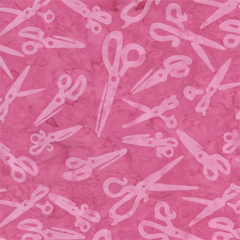 Sew Playful - Scissors - Pink - Batik
