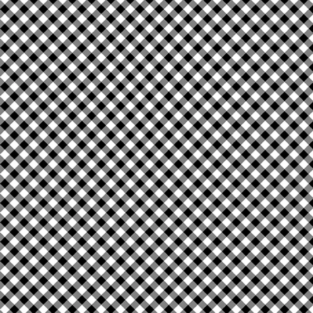 Sweet Gingham Basic - Black/White